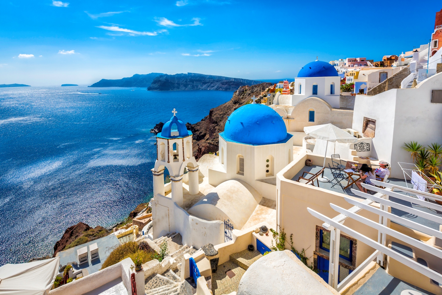 Viaggio aereo a Santorini